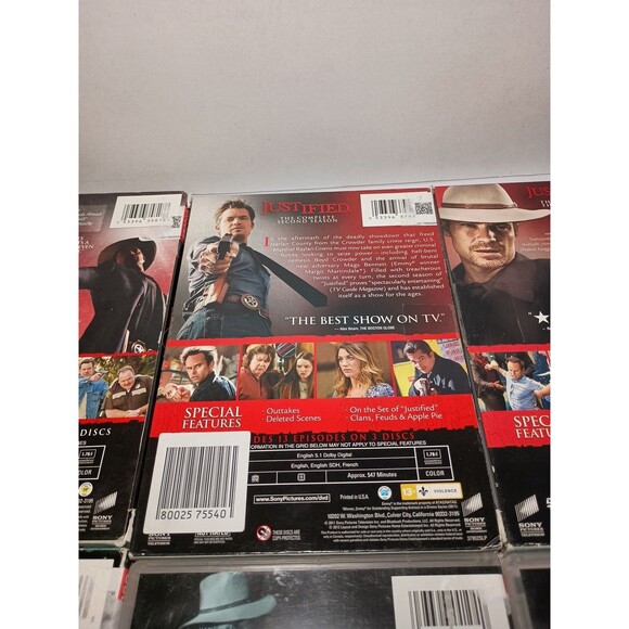 Justified Complete Series (DVD, Seasons 1–6, 18-Disc Set) - Picture 10 of 14